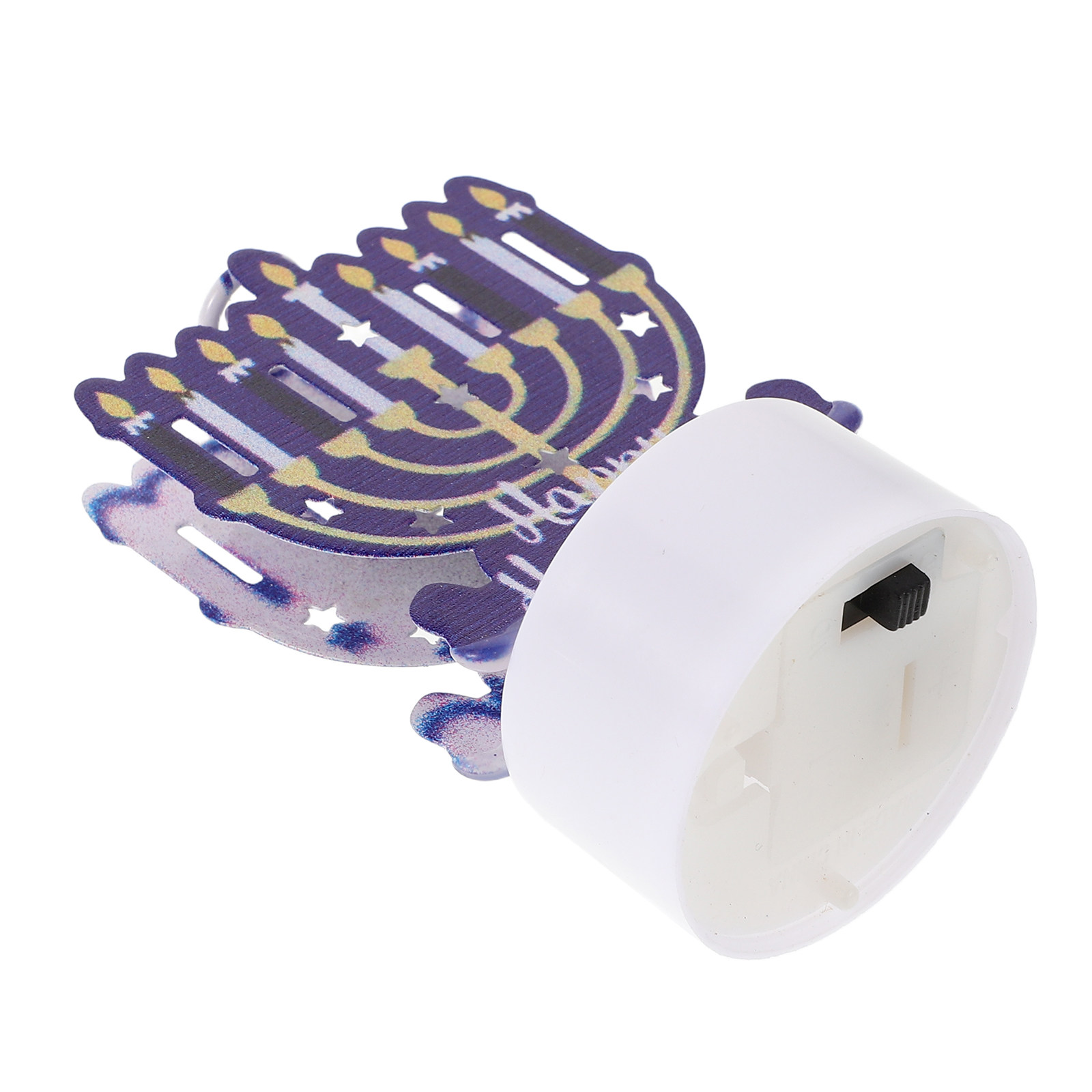Paraffin Wax - 鉄製のLEDキャンドル。炎を使わないハヌカキャンドル。エレガントなデザインで、ご自宅のテーブルやパーティー、屋外でのキャンプなど、様々な場所でロマンチックな雰囲気を演出できます。安全にご使用いただけます。