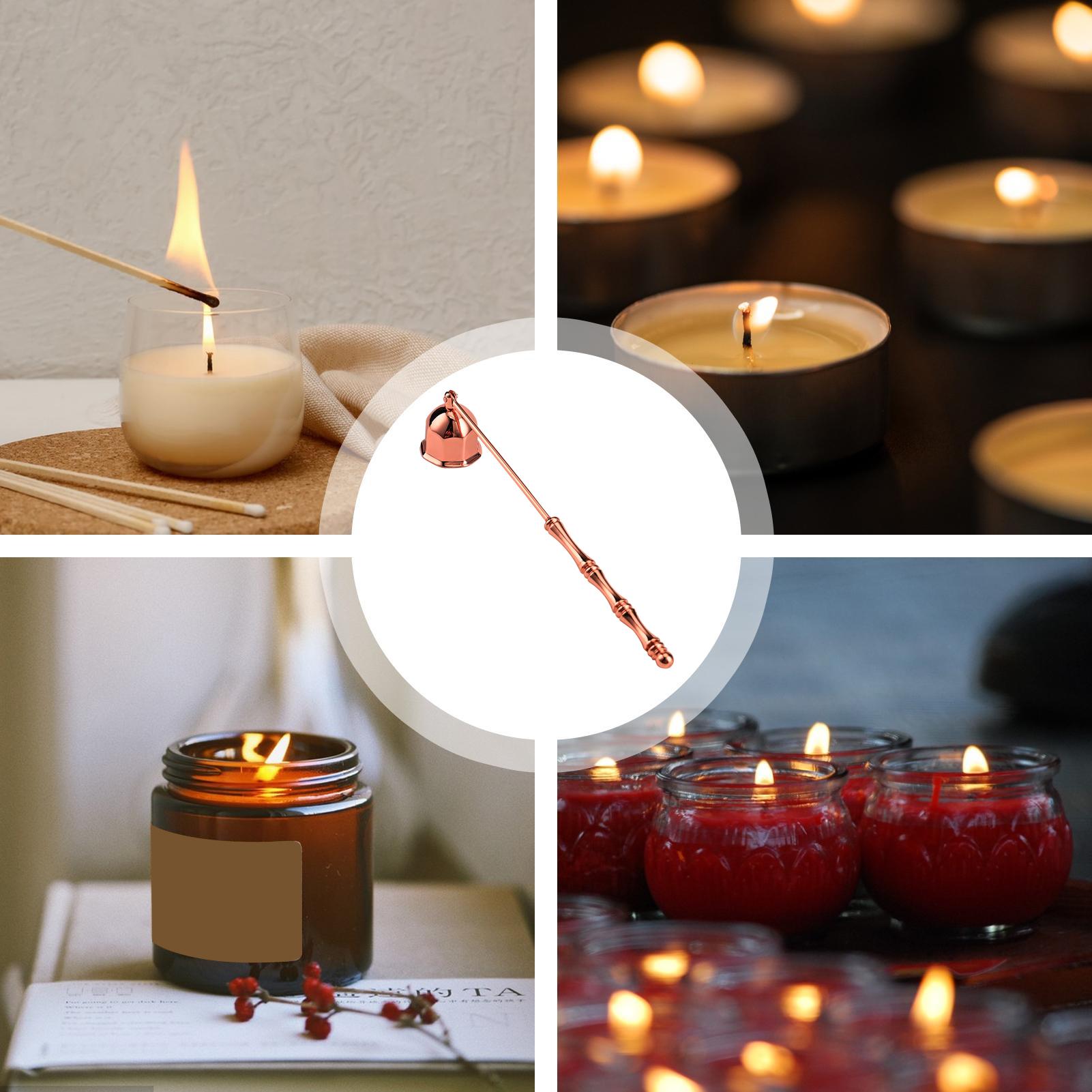 Candle Wick - キャンドルダンパー キャンドルステンレスツール ロングハンドルベル消火器アクセサリー ウィックアウトスチール消火器アクセサリー