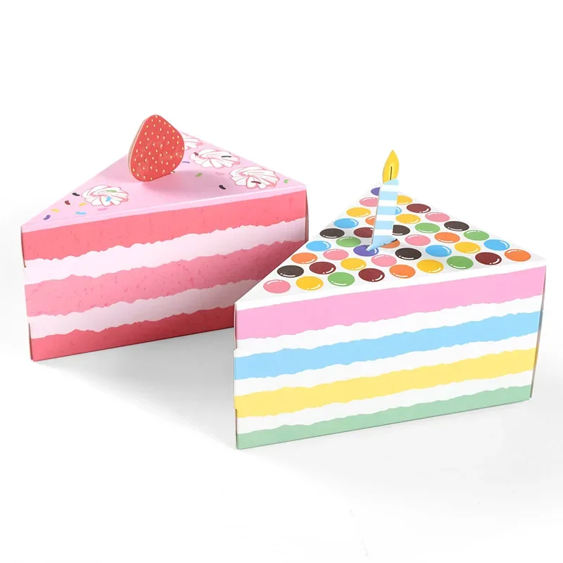 Candle Containers - 子供のための紙のギフト包装箱,クリエイティブなキャンドル,ドット,ケーキの形,クッキー,キャンディー,誕生日,ベビーシャワー,パーティーの装飾,8個