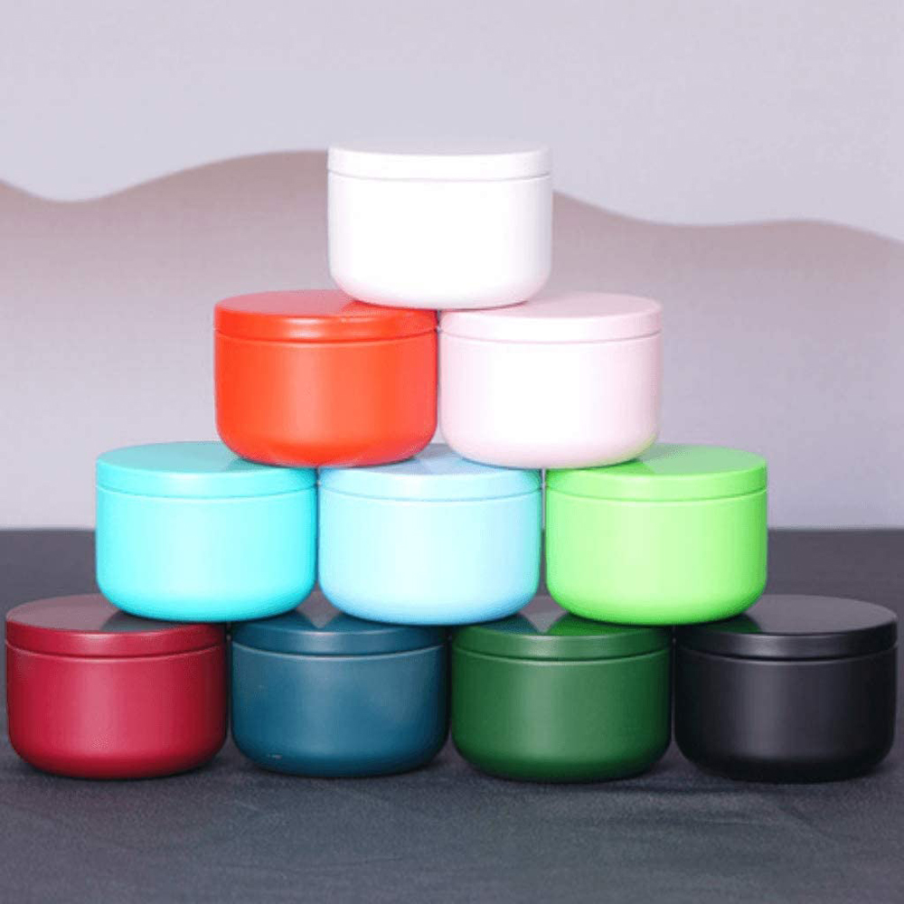 Candle Containers - 密閉型ティー缶,気密プレート付き容器,ミニポータブルコンテナ,コーヒースパイス,ジュエリー製造用