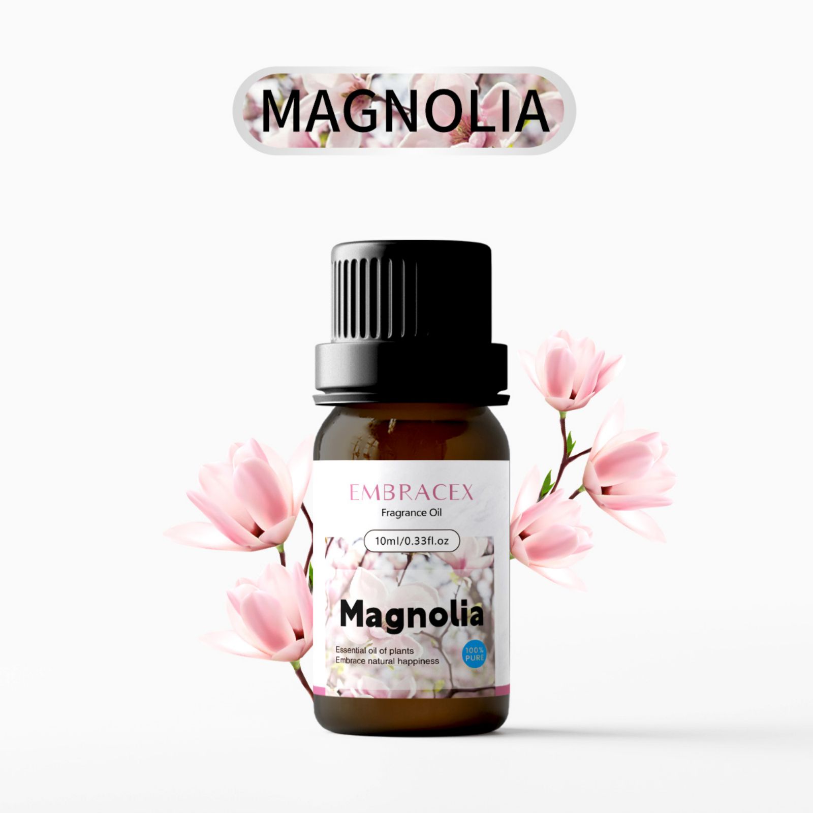 Candle Fragrance - 10ml マグノリアフレグランスオイル 長持ちする香り ディフューザー/加湿器 キャンドル エアフレッシュナー