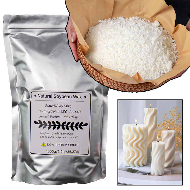 1000g 500g 250g 100g 天然大豆ワックス  - Candle Making Kit のレビューと価格