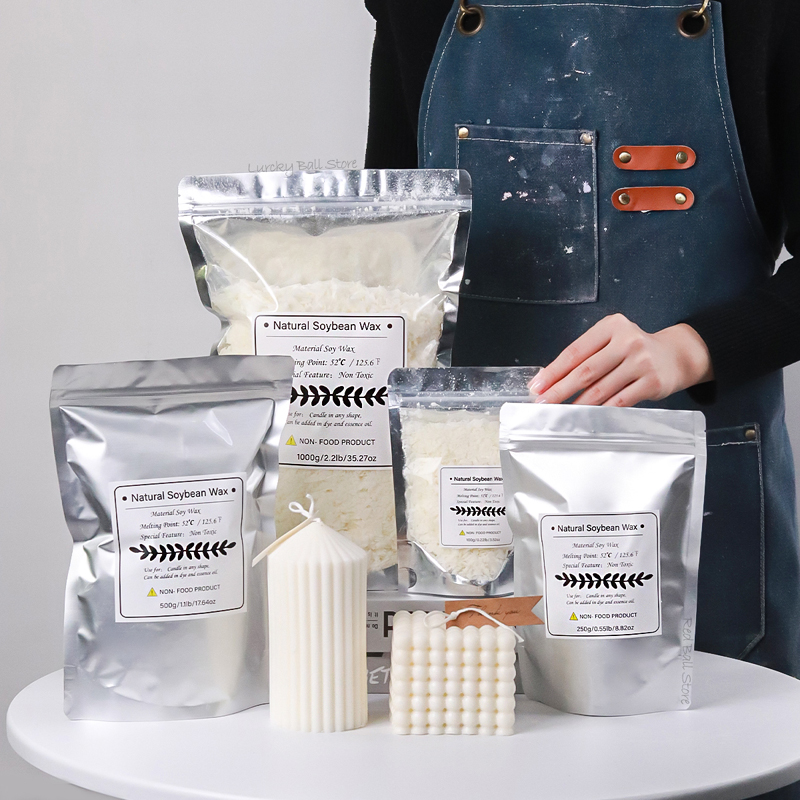1000g 500g 250g 100g 天然大豆ワックス  - Candle Making Kit のレビューと価格