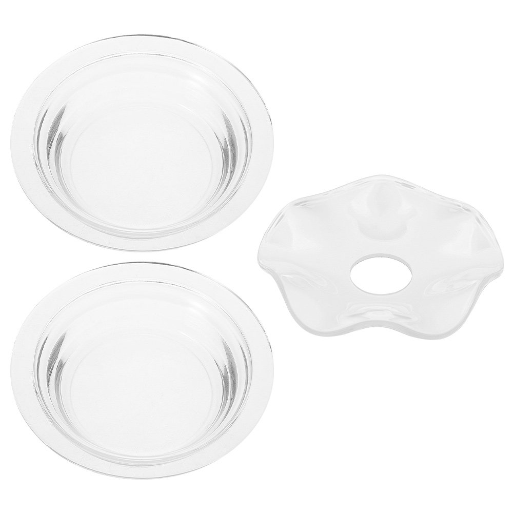 ガラス製アロマディフューザー皿 3個セット、波型、耐熱性、ワ - Wax Melts のレビューと価格