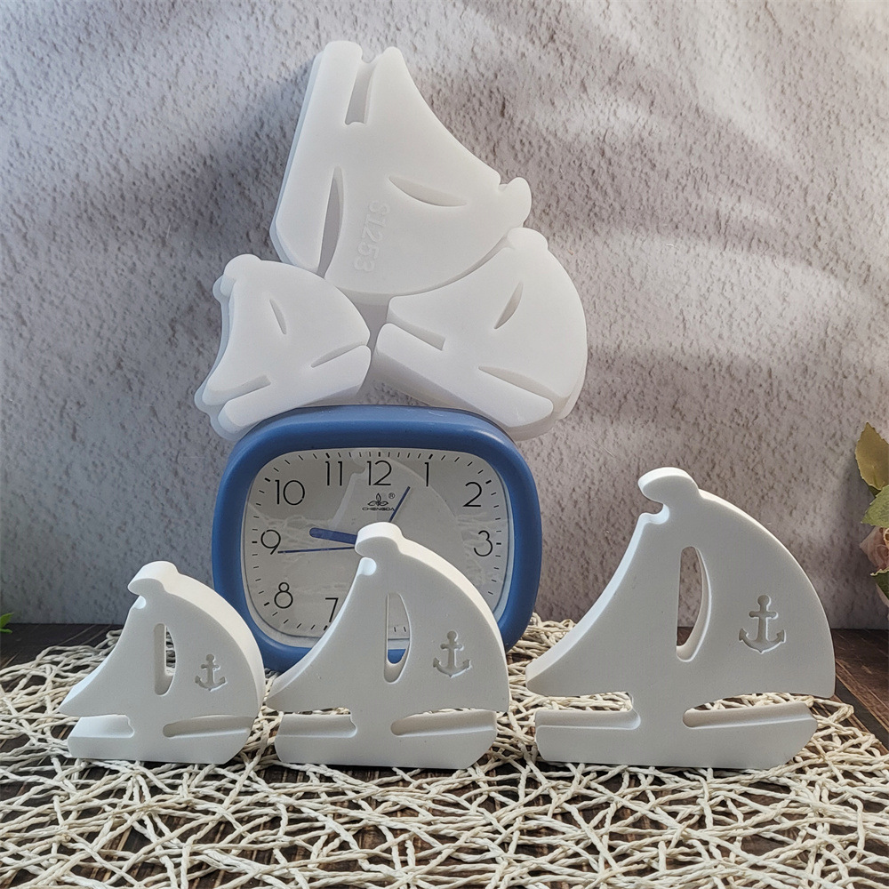 3D帆船ナイトライトシリコンモールドDIY帆船ティーライトキ - Candle Lighter のレビューと価格