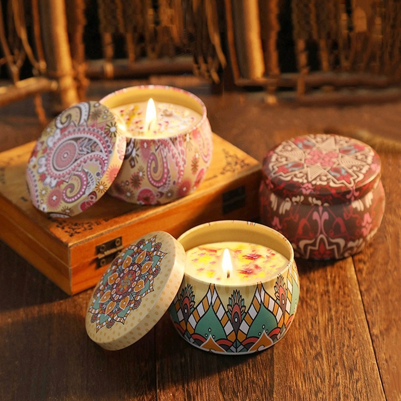 ドライフラワー無煙香り付きキャンドル、寝室用長持ちライトフレ - Candle Fragrance のレビューと価格