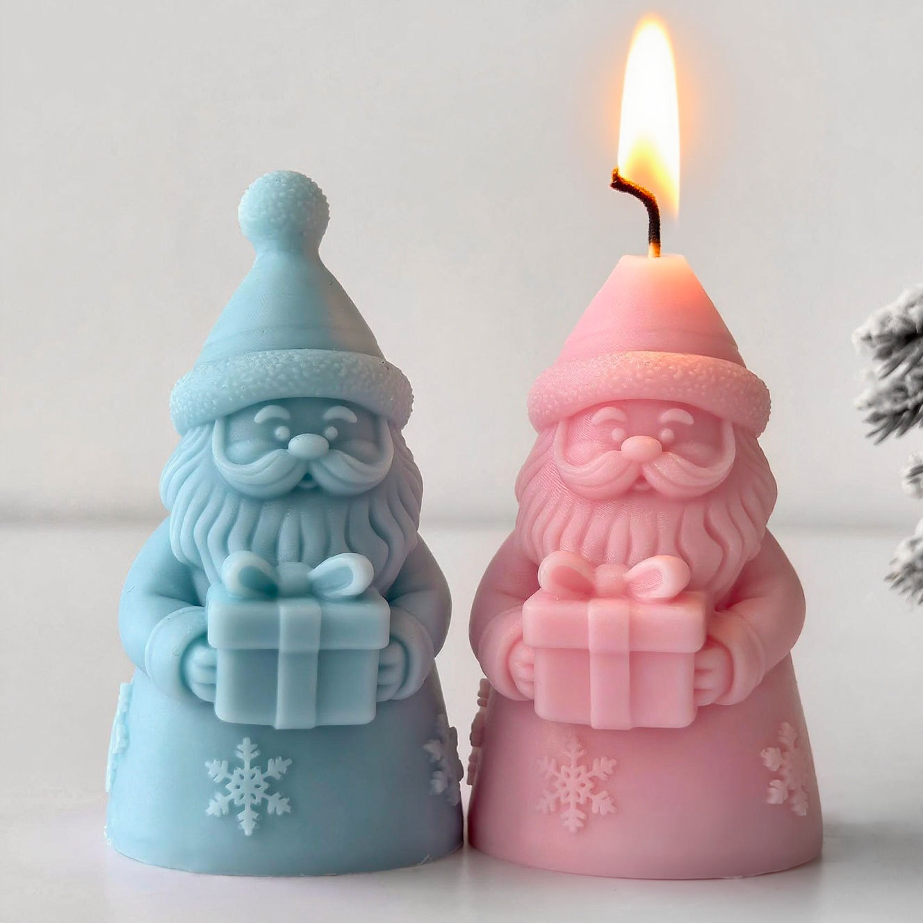 サンタクロースギフトボックスシリコーン型手作りアロマキャンド - Candle Containers のレビューと価格