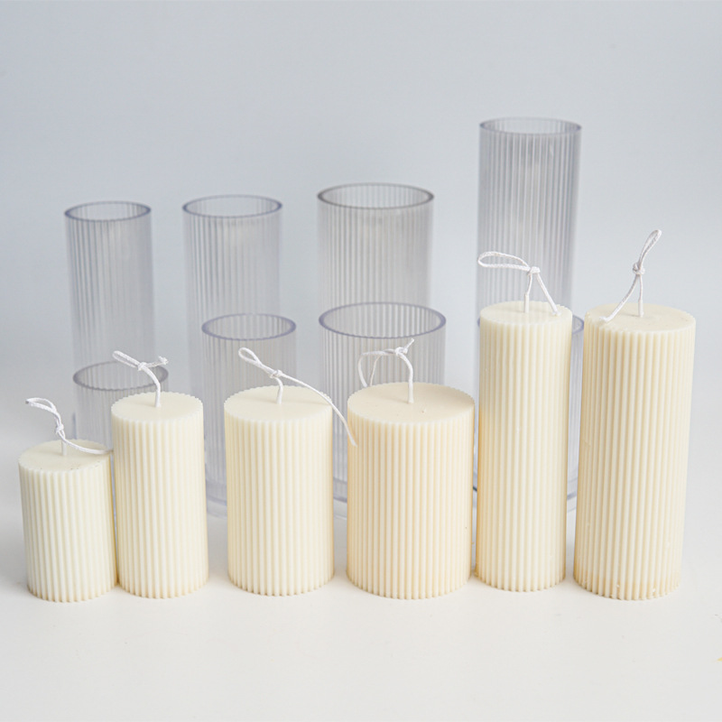 新しい DIY ピンストライプラウンド細かい歯円筒キャンドル - Candle Making Kit のレビューと価格