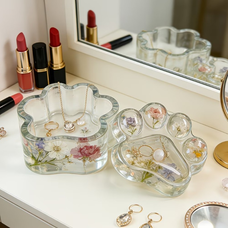 樹脂シリコンモールド愛犬の足跡カバーと収納ボックス収納3D装 - Candle Containers のレビューと価格