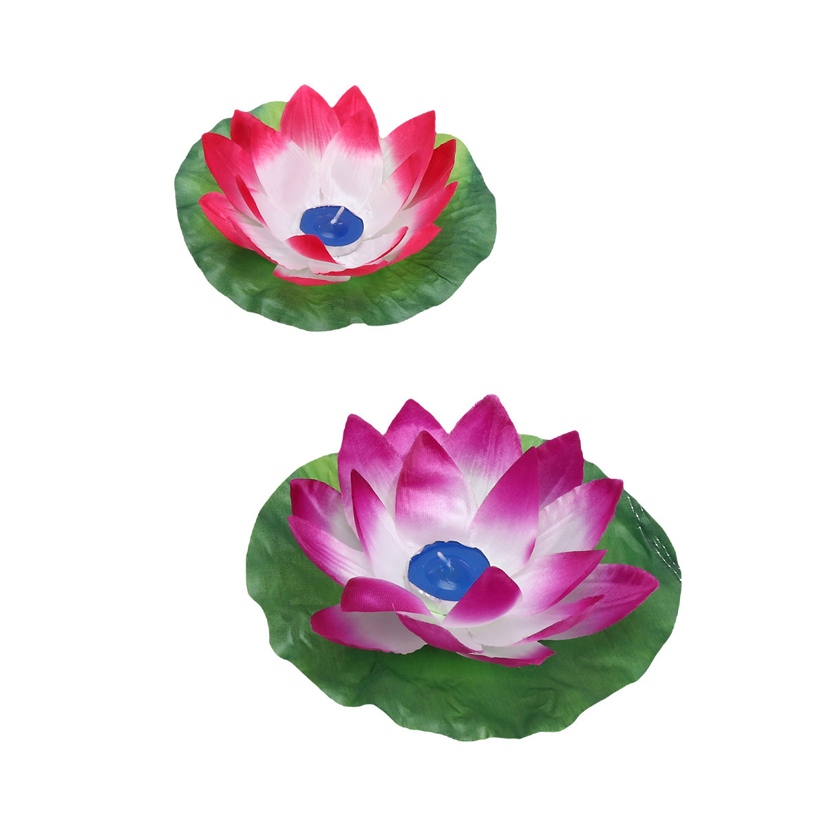 3個入り、蓮の花をモチーフにした水に浮かぶライトランプ。お祝 - Paraffin Wax のレビューと価格