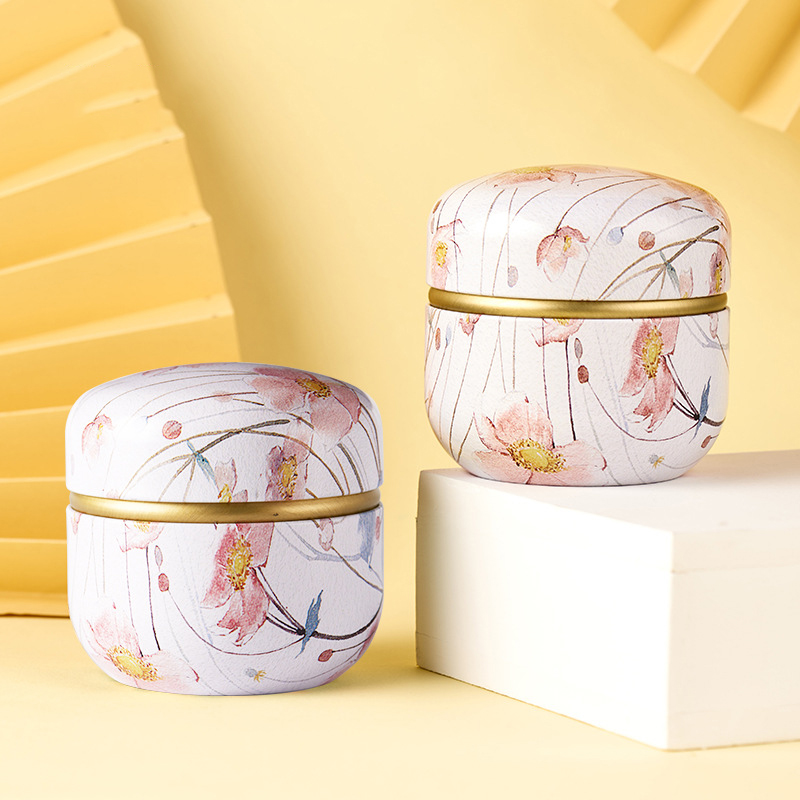 茶容器キャンドル缶ティーボックスキャンディスナック小さな丸い - Candle Containers のレビューと価格