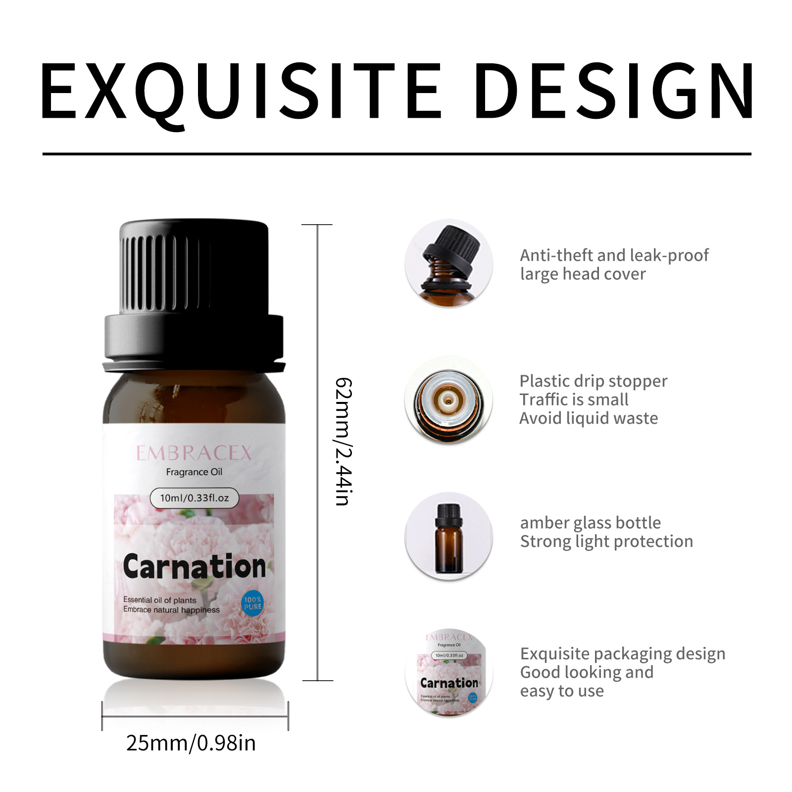 10ml カーネーションフレグランスオイル 花の香り 長持ち - Candle Fragrance のレビューと価格