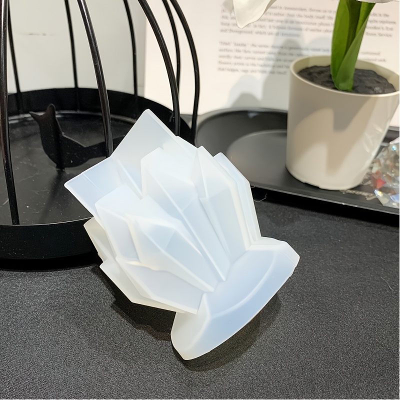 シリコンモールドキャンドル,クリスタルクラスター装飾,時計ジ - Candle Molds のレビューと価格