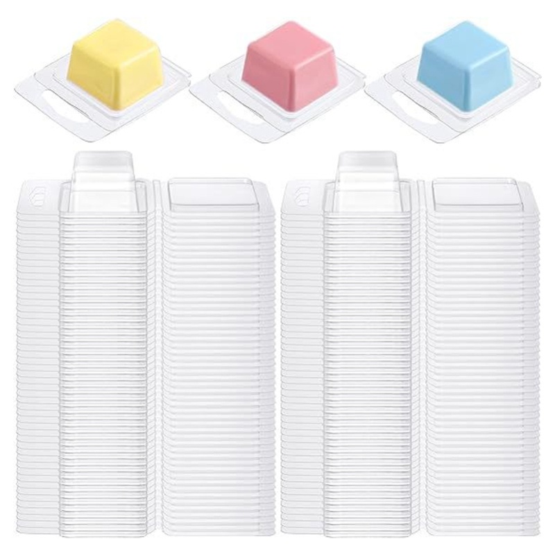 100個入り ワックスメルト型 カムシェル型 PET製 分離 - Candle Containers のレビューと価格