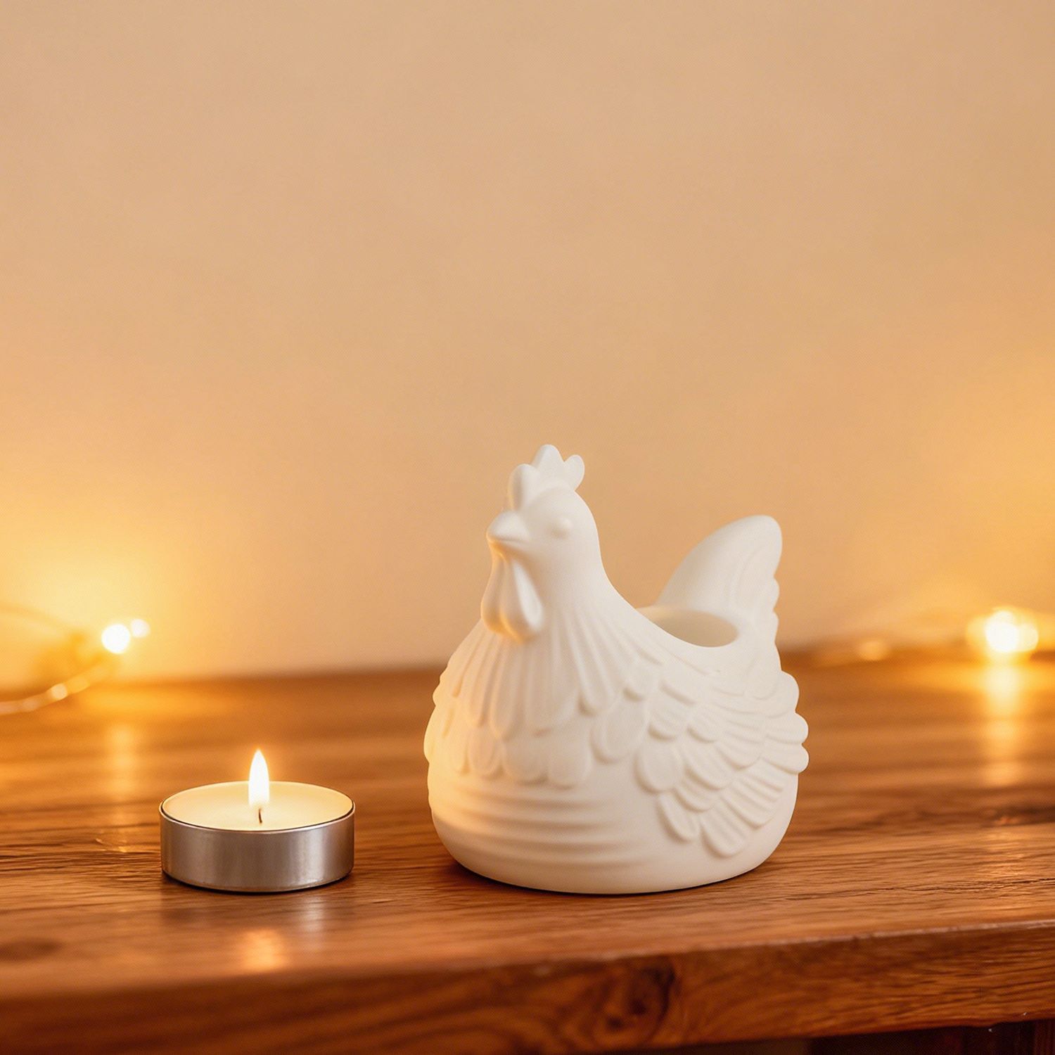 DIY 3D 小さな鶏のキャンドルホルダー エポキシ樹脂型、 - Candle Molds のレビューと価格