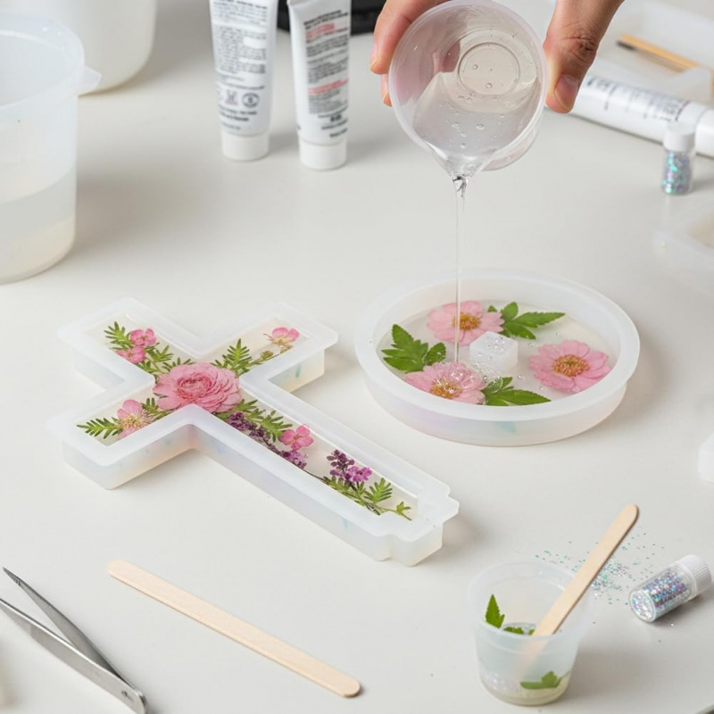 垂直に十字型のベースが付いた2つのシリコン型、DIYの吊り下 - Candle Containers のレビューと価格