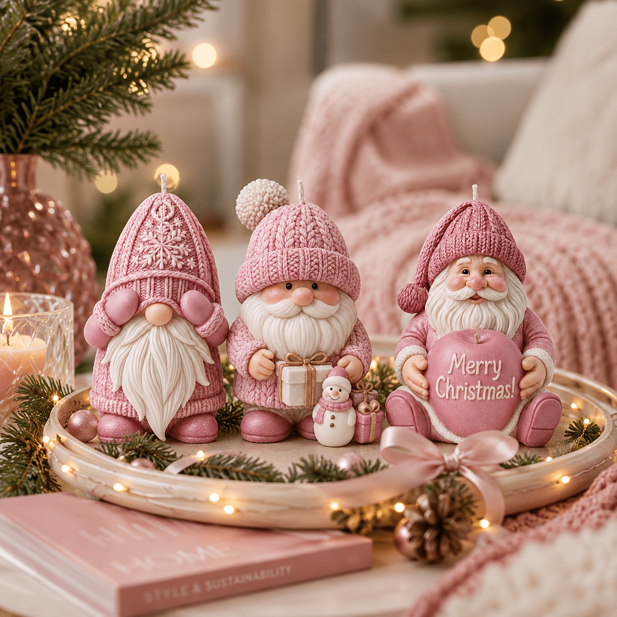 クリスマスホリデーゴーニムシリコンキャンドルモールド、北欧サ - Candle Making Kit のレビューと価格