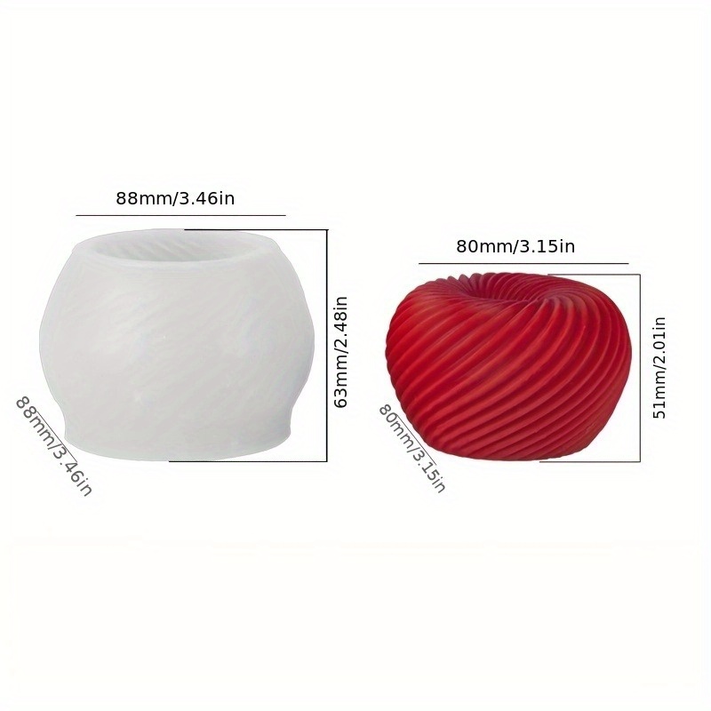 石鹸、キャンドル、石膏工芸品の作成に適した、おしゃれな赤いリ - Candle Molds のレビューと価格