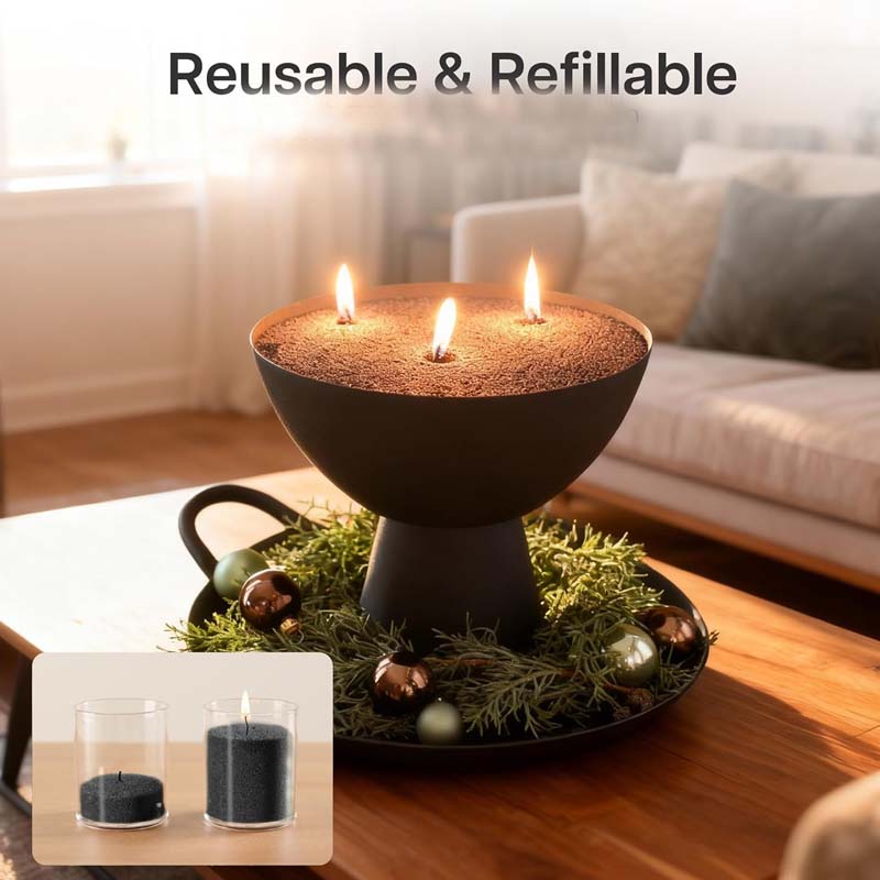 黒色のキャンドルサンド（芯付き）、200g、10個の芯付きパ - Candle Wick のレビューと価格