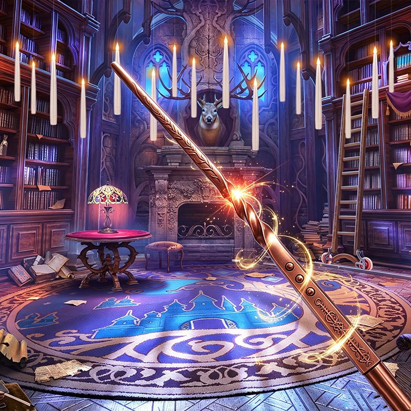 魔法のフローティングキャンドル（杖付き）、炎のないLEDハン - Silk Candle のレビューと価格