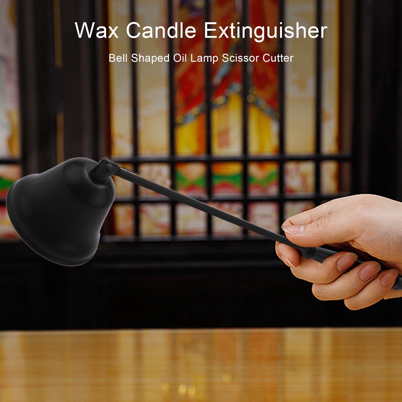 黒色のステンレス製、ベル型のキャンドルスナッファー、芯切り、 - Candle Wick のレビューと価格