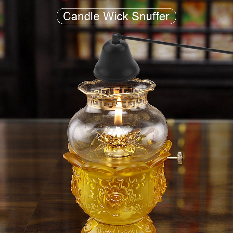 黒色のステンレス製、ベル型のキャンドルスナッファー、芯切り、 - Candle Wick のレビューと価格
