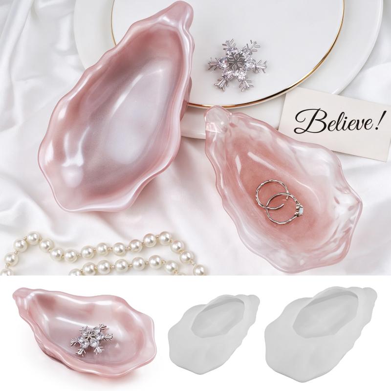 人気商品：カキ殻の形をしたシリコン製のパールキャンドル型。D - Candle Molds のレビューと価格